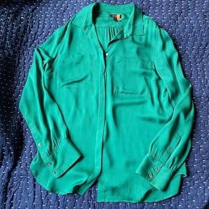 J. Crew silk pocket blouse